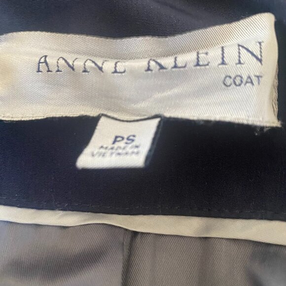 Anne‎ Klein Blue All Weather Trench Coat Size PS - Picture 4 of 5